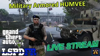 Military Police LIVE Patrol In An Up-Armored Humvee | GTA 5 LSPDFR Live Stream 165