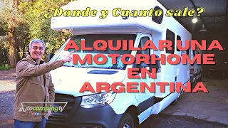 Donde alquilar motorhome-caravana en Argentina -