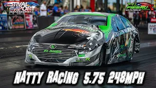 Natty Racing 2jz turbo 5.75 @248mph en Puerto Rico Festival Import 2023 Salinas Speedway