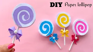 DIY PAPER LOLLIPOP / Paper Crafts For School / Paper Craft / Easy craft ideas /origami Craft