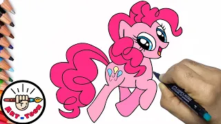 how to draw pinkie pie from my little pony step by step