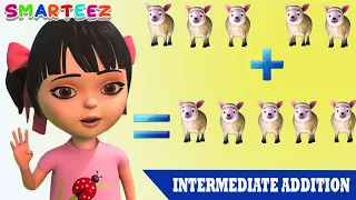 Addition for kids | Kids Learning Videos  |Intermediate Addition for Kindergarten | Smarteez