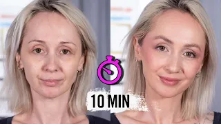 10 MINUTES CHRONO ! MAQUILLAGE TRES FACILE ET NATUREL POUR TOUS LES JOURS, 40 ANS ET PLUS