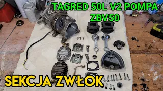 Sprężarka Tagred 50l V2 Professional wymiana pompy i silnika Zbv50