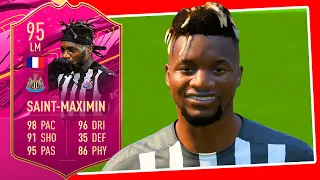 95 FUTTIES SAINT MAXIMIN REVIEW! FIFA 21 FUTTIES ALLAN SAINT-MAXIMIN PLAYER REVIEW