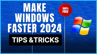 How To Make Windows 10/11 Faster 2024 | NEW TIPS & TRICKS