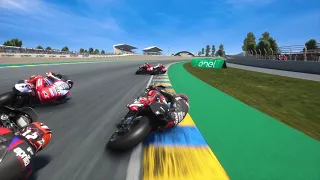 MotoGP24-PS5-Sprint Race-French GP-Le Mans-James Terry Fighting For A Podium Spot