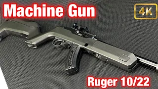 Ruger 10/22 Machine Gun Full Auto Magazine Testing