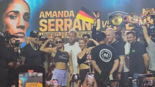 Amanda Serrano vs Nina Meinke Weigh-In Distrito T-Mobile Puerto Rico #SeranoMeinke