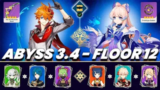 Spiral Abyss 3.4 | C0 CHILDE Hyperbloom & C0 KOKOMI Soup | Floor 12 9 Stars | Genshin Impact