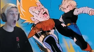 xQc reacts to Dragon Ball Z - Vegeta Realizes He's No Match For Android 18 (with chat)