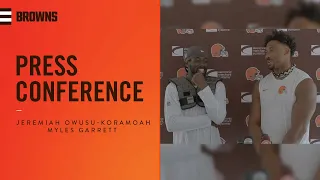Jeremiah Owusu-Koramoah and Myles Garrett | Press Conference