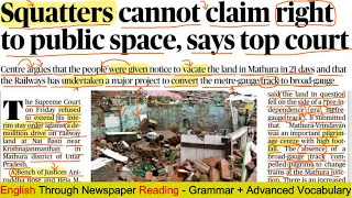 The Hindu Newspaper पढ़कर अंग्रेजी सीखें - Learn Grammar + Advanced Vocabulary