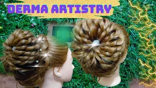 Stylish Bun Hairstyle| #Hairstyle for wedding & party #kasheeshairstyle #bridalhairstyle #2024