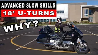 Advanced Motorcycle Slow Skills | How to do18' U Turns & Why?