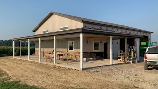 40x60 pole barn in Ohio under 95,000 cost.  (Half the price of a Morton)