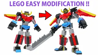 LEGO "Super Robot" Easy Modification - Detailed Build