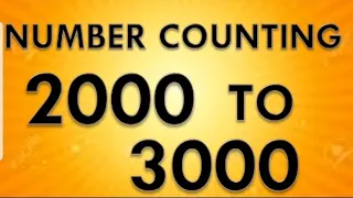 2001 to 3000 numbers , 2000 to 3000 ,2000 to 3000 number counting #counting #numbers