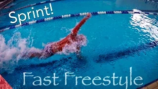 How to swim fast freestyle. Sprint front crawl