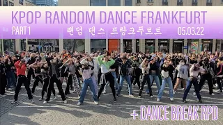 [랜덤 댄스] KPOP RANDOM DANCE + DANCE BREAK RPD FRANKFURT 프랑크푸르트 독일 | 05.03.22 Part 1