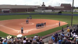 When the anthem won't play, the fans sing it anyway!