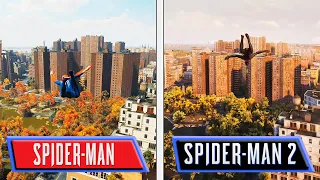 Spider-Man 2 vs Spider-Man Remastered PS5 | Playstation Showcase Gameplay Early Graphics Comparison