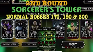 Sorcerer’s Tower Normal Boss Battles 170, 190 & 200 + Rewards| 2nd Round | MK Mobile Gaming