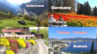 SWITZERLAND - Turkey - WENGEN - LAUTERBRUNNEN  - GRINDELWALD - Suiza - HAGIA SOPHIA - BODRUM
