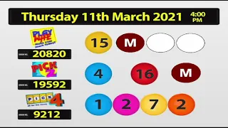 NLCB Online Draws Thursday 11th March 2021