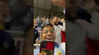 Lionel Messi's incredible freekick against Jamaica as seen from the stands.