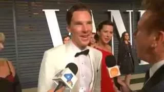 Benedict Cumberbatch and his "fiancée" at the Oscars red carpet
