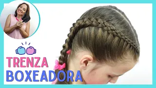 TRENZAS DE BOXEADORA - BOXER BRAIDS - TRENZAS PARA NIÑAS - PEINADOS PARA NIÑAS - PEQUEINADOS