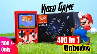 400 In 1 Video Game Unboxing | Best Gaming Console Unboxing & Test | Sup Mini Console 400 in 1 Game