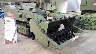 Russia Using URAN-6 Unmanned DEMINER in UKRAINE