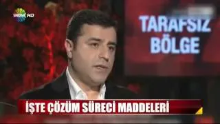 Selahattin Demirtaş Çözüm Süreci Maddelerini Açıkladı