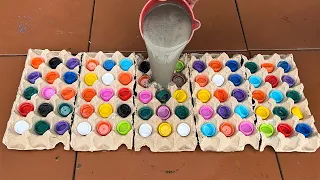 Diy Flower Pots Using Recycled Egg Cartons And  Bottle Cap