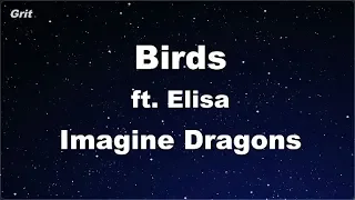 Birds ft. Elisa - Imagine Dragons Karaoke 【No Guide Melody】 Instrumental