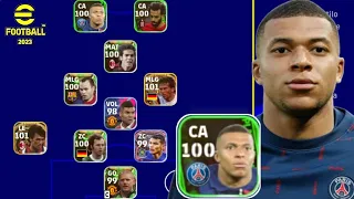 Mbappe 100 Jogador de 1 Divisão  no eFootball 2023 Mobile