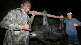 Hog Hunting with Warren Sapp! {Catch Clean Cook} fried wild Bacon