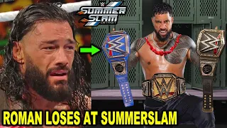 Roman Reigns Loses at SummerSlam 2023 to Jey Uso in Tribal Combat Match - WWE News