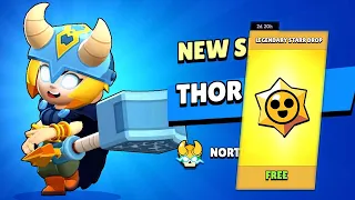 THOR BIBI WOOW!!🔥LEGENDARY NEW GIFTS🎁 12 NEW BRAWLERS BRAWL STARS UPDATE🔥