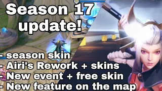 Season 17 update, season skin, Airi's Rework and more! | Arena Of Valor