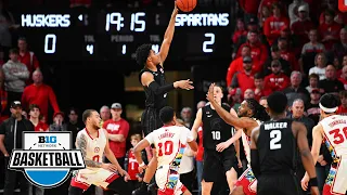 Michigan State at Nebraska | Highlights | Big Ten Men's Basketball | Feb. 28, 2023