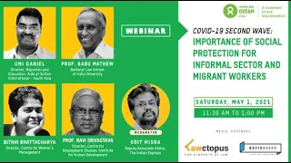 WEBINAR | COVID19 Second Wave: IMPORTANCE OF SOCIAL PROTECTION FOR INFORMAL SECTOR & MIGRANT WORKERS