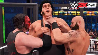 WWE 2K23 Battle Of The GIANTS In 6 Man Elimination Chamber