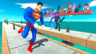 Superheroes vs Monsters Spike Challenge - Animal Revolt Battle Simulator