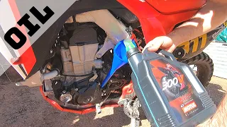 How To: Honda CRF450L Oil Change Using A Works Connection EZ Oil Drain System