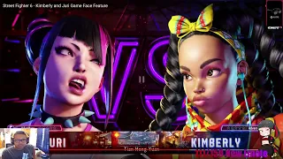 Juri And Kimberly Game Face Features Reaction!!!!!