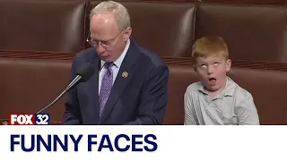 Across America: Son of US lawmaker goes viral on House floor