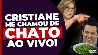 CRISTIANE ME CHAMOU DE CHATO AO VIVO! (SAIBA POR QUÊ)